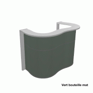Banque d'accueil compacte WAVE - MDD - Vert bouteille mat_1