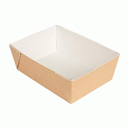 Barquette The Pack carton ondulé nano micro 11x15x5 cm naturel - par 200