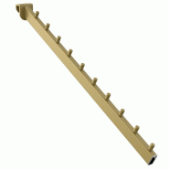 Bras incliné or  pour tube rectangulaire P40cm système Cremagold