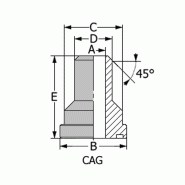 Collier de serrage Stop-flex pour tuyau flexible - ASTOPFCOL11115 - 11 à 11.5 mm