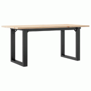Décoshop26 - Table basse rectangulaire style industriel 90 x 40 x 45 cm bois de pin et acier DEC036251 - acier 3000261122661