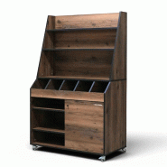 Desserte de service professionnelle avec service haut en bois Baroque PREMIUM - GOLDINOX - marron 3701770829989