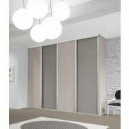 Dressing avec portes coulissantes diamant argent brillant