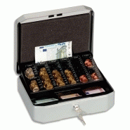 Durable caissette à monnaie en tôle d'acier gris eurobox Durable caissette à monnaie en tôle d'acier gris eurobox