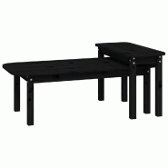 Helloshop26 - Ensemble de tables basses lot de 2 bois massif de pin noir 02_0042136 - 3000213669244 Helloshop26 - Ensemble de tables basses lot de 2 bois massif de pin noir 02_0042136 - 3000213669244