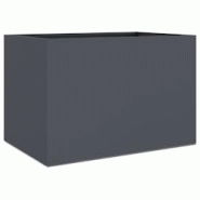 Helloshop26 - Jardinière bac lit surélevé plantes fleurs terrasse jardin 62 x 40 x 39 cm acier anthracite 02_0037752 - 3000214051208 Helloshop26 - Jardinière bac lit surélevé plantes fleurs terrasse jardin 62 x 40 x 39 cm acier anthracite 02_0037752 - 3000214051208
