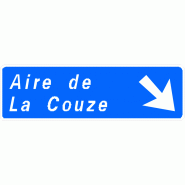 Panneau directionnel D32b - Aire d'autoroute - WP Signalisation - résine thermoplastique recyclable Panneau directionnel D32b - Aire d'autoroute - WP Signalisation - résine thermoplastique recyclable