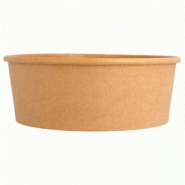 Saladiers 1300ml Carte ronde Kraft Couleur 50un - 6621292