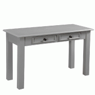 Table PM L96 x P42 x H 56 cm avec tiroirs Romantic Grey bois gris