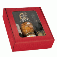 Boîte à fenêtre rouge - 33,5x29,5x9 cm - par 10 - carton micro-cannelure