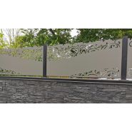 Claustra arabesque - clôture en aluminium - rd productions - plein