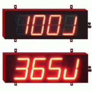 Compteur journalier géant chiffre de 18cm - cj18 Compteur journalier géant chiffre de 18cm - cj18