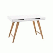 Décoshop26 - Bureau table ordinateur style scandinave avec tiroirs 110 cm de longueur BUR10199 - 3000290366616 Décoshop26 - Bureau table ordinateur style scandinave avec tiroirs 110 cm de longueur BUR10199 - 3000290366616