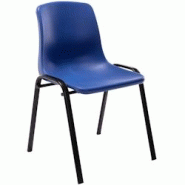 Décoshop26 - Chaise visiteur empilable salle d'attente en plastique bleu et métal 10_0003731 - bleu 3000251738162 Décoshop26 - Chaise visiteur empilable salle d'attente en plastique bleu et métal 10_0003731 - bleu 3000251738162