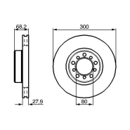 Disque de frein Bosch 0986478197 - ventilé intérieur - boîte de 2 disques - 5 trous - épaisseur 28mm - côté avant Disque de frein Bosch 0986478197 - ventilé intérieur - boîte de 2 disques - 5 trous - épaisseur 28mm - côté avant