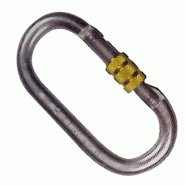 Mousqueton à vis galvanisé - ouverture 18 mm - résistance 22 kN - poids 0.158 kg