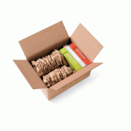 Papier froissé pour machine Chevron 3 - 252169 – 200 mm x 500 m - Kraft brun_0