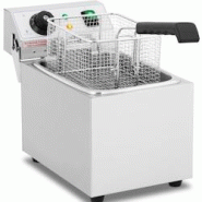 Royal Catering - Royal Catering Friteuse Électrique De Restaurant Simple Professionnelle RCEF 08EB (8 L, Zone Froide, Thermostat, Élément Amovible)