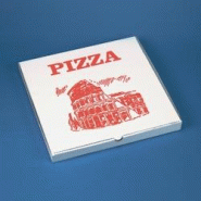 Starpak Cartons à pizzas, papier recyclé rectangulaire 30 x 30 x 3 cm (100 unités) PAPSTAR - rouge papier 90005