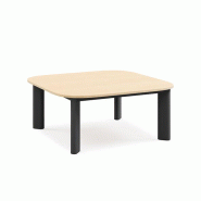 Table basse Decenta Profim avec structure en acier et plateau en bois