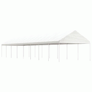 VidaXL Belvédère avec toit blanc 17,84x4,08x3,22 m polyéthylène Modèle Atlas Master Select - blanc 3155516