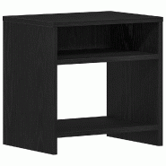 VidaXL Table de chevet chêne noir 40x30x40 cm bois d'ingénierie – Modèle Cyclone Bois Nuit - 862363