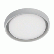 Zafferano Alu Applique Et Plafonnier En Aluminium Blanc Mat, Led 30W 3460 Lumens, Ip54 Pour Intérieur Et Extérieur, Design Moderne Circulaire 34X5 C