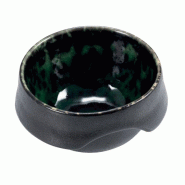 12 x bols en porcelaine noir et vert - 7cm - Lecoq Porcelaine - LDEI019NV210070