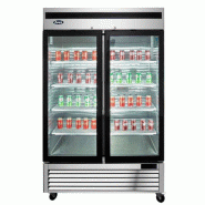 Armoire négative 2 portes vitrées inox - PMCF8703GR
