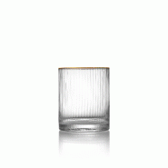 Bazar Bizar Verre bas en verre 8x8x10 cm naturel or - Lot de 16 - multicolore verre CNKJ005NGo-MTR16