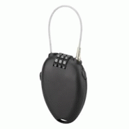 Cadenas à code, intérieur, câble enrouleur, intérieur, 3 chiffres - Serrurerie de Picardie - noir 3150268710030 Cadenas à code, intérieur, câble enrouleur, intérieur, 3 chiffres - Serrurerie de Picardie - noir 3150268710030