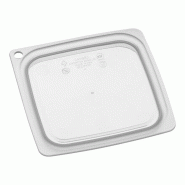 CAMBRO - SFC1FPPP-190/6 (Lot de 6) - Couvercle pour récipient carré FRESHPRO (0,5 et 1 L) - 21,5x21,5 cm - (Récipient non inclus) - Blanc transluci