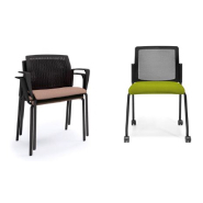 Chaise empilable avec coque en polypro s'adaptant aux espaces détente, réunion et d'accueil -