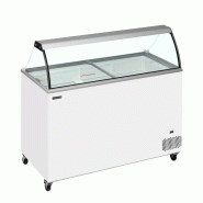 Congélateur vitré de crème glacée IC401SC+SO (401 / 350 L) blanc TEFCOLD