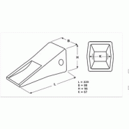 Dent  de godet 1u3302syl