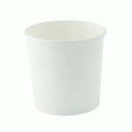 ECOLOMIQUE - 50 Pcs - Pot carton blanc 350 ml - Diam: 9 cm, Hauteur: 8,5 cm, Chaud/Froid - ECO210SOUP12 - blanc en carton ECO210SOUP12 ECOLOMIQUE - 50 Pcs - Pot carton blanc 350 ml - Diam: 9 cm, Hauteur: 8,5 cm, Chaud/Froid - ECO210SOUP12 - blanc en carton ECO210SOUP12