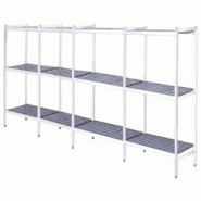 EURAST - Étagères en duralumin 3 niveaux - 5162x470x1700 mm - 51624300 - inox 51624300 EURAST - Étagères en duralumin 3 niveaux - 5162x470x1700 mm - 51624300 - inox 51624300