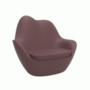 Fauteuil lounge in & out SABINAS  - grenat