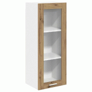 Helloshop26 - Armoire suspendue moderne avec porte rangement efficace 40 x 31 x 100 cm en bois d'ingénierie chêne artisanal 02_0053424 - Bois massif