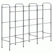 Helloshop26 - Étagère de rangement pour 9 caisses 145 x 33 x 116 cm acier argenté 02_0000644 - 3000069721530