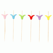 Pique bambou Tulipe 12cm - par 100