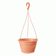Prosperplast - Jardinière suspendue TERRA 6 L - 26x26x16 cm, coloris Terre cuite - orange plastique polypropylène ZA4271