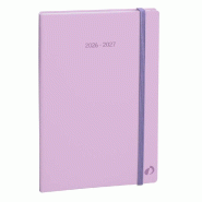 Quo Vadis - Agenda 16 mois - 2026-2027 - Plan Week - Semainier Planning - Multilingue - Pastel - Violet - 16 mois de septembre à décembre - 16x24 cm