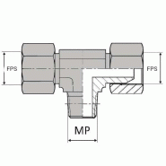 Té orientable femelle tournant NPSM x femelle tournant NPSM - 1/2' , 21.22 , 1/2' , 17.81