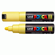 UNI MITSUBISHI Marqueur peinture Posca 7M, pointe conique 4,5 à 5,5 mm, jaune - jaune M PC7M G