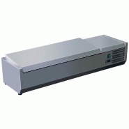 Saladette réfrigérée à poser inox 4 bacs gn 1/3 positive - C120C_0