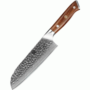 XinZuo - Couteau Santoku Damas - Série B13D Yu - multicolore B13D-RS