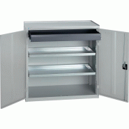 Armoire outillage/Servante de machine H1000xl1000xP500 mm 1 tiroir, 2 fonds gris clair, RAL 7035/gris clair,RAL 7035 STUMPF Armoire outillage/Servante de machine H1000xl1000xP500 mm 1 tiroir, 2 fonds gris clair, RAL 7035/gris clair,RAL 7035 STUMPF