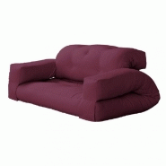 CANAPÉ FUTON STANDARD CONVERTIBLE HIPPO SOFA COULEUR BORDEAUX