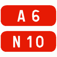 Cartouches à fond rouge E42 - WP Signalisation - Routes nationales et autoroutes Cartouches à fond rouge E42 - WP Signalisation - Routes nationales et autoroutes